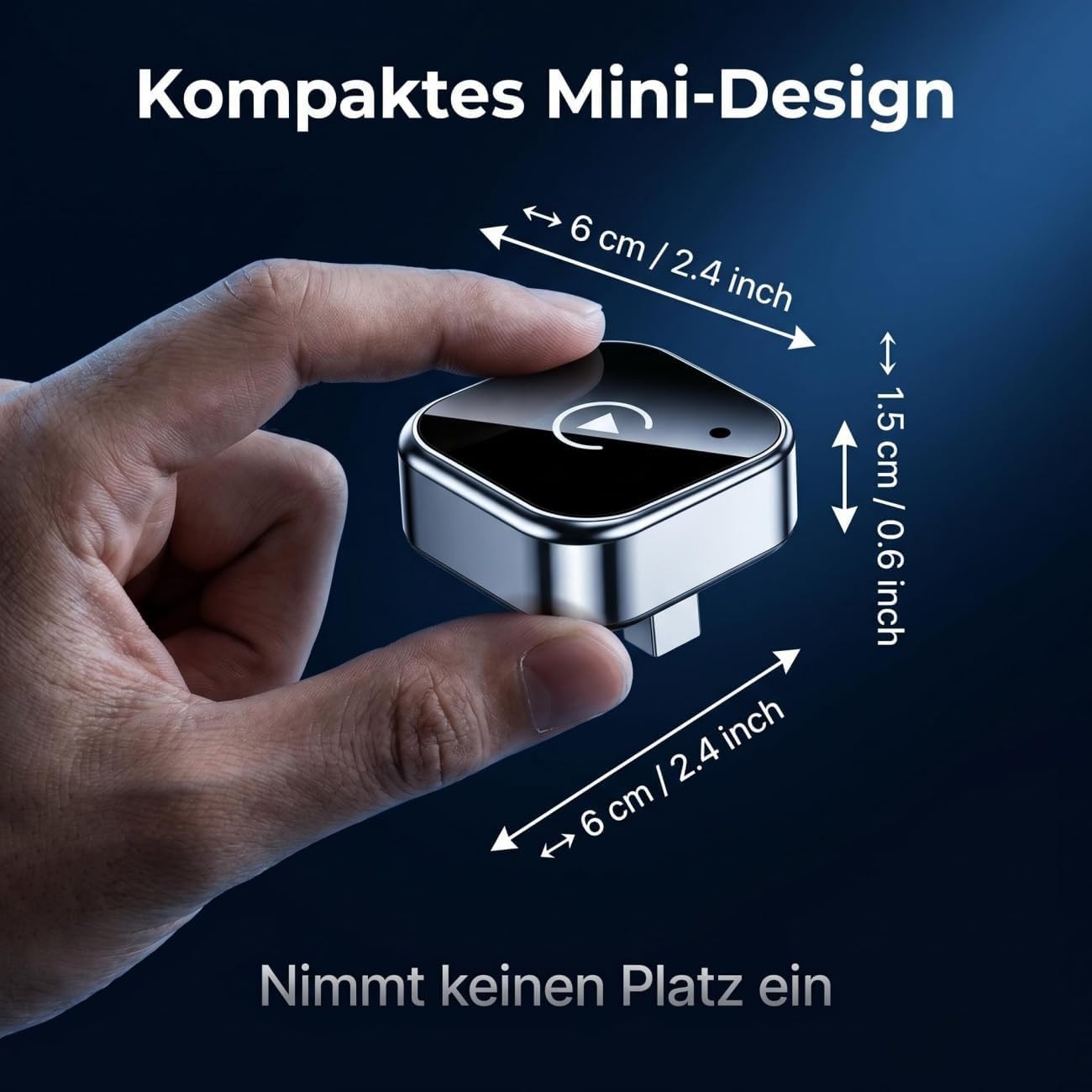2 in 1 Wireless CarPlay Adapter, 5,8GHz Wi-Fi Niedrige Latenz, Stabile Verbindung für Verkabelte Werksautos