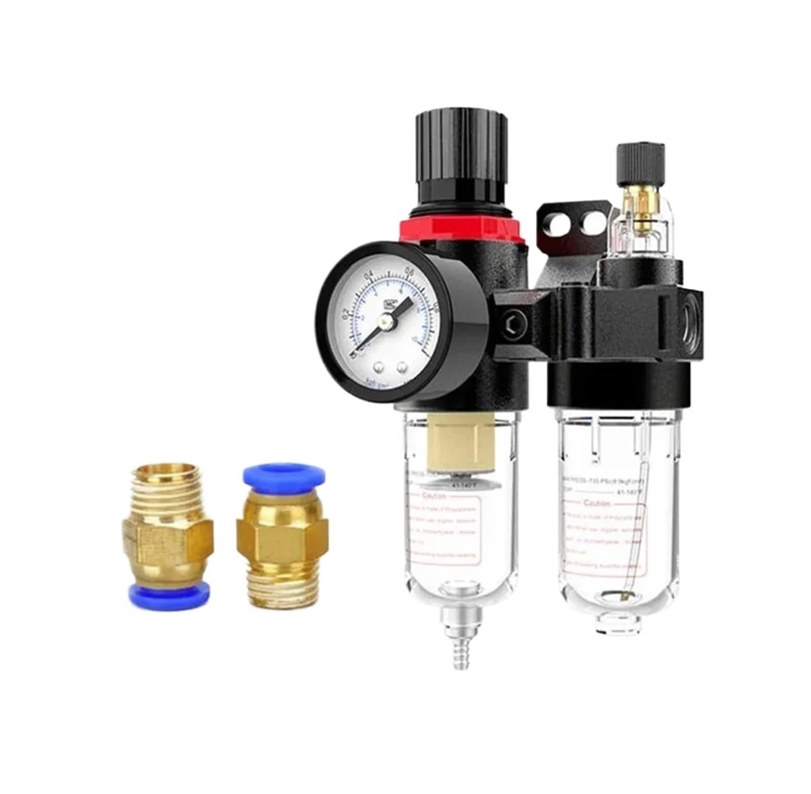 PHNOITPQ AFC2000 AFR2000+AL2000 G1/4 air compressor oil-water separator air filter pressure reducing valve regulator(AFC2000+PC12-02x2)