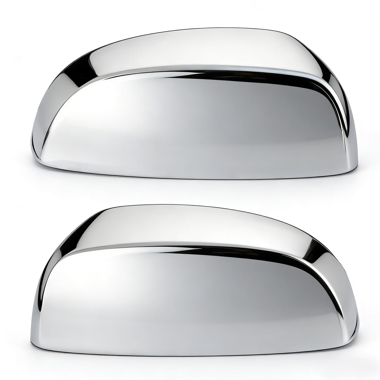Tutor Auto Chrome Side View Mirror Covers Caps Top Half Compatible with Chevrolet Silverado Tahoe Suburban Avalanche, GMC Sierra Yukon Cadillac Escalade 2007 2008 2009 2010 2011 2012 2013 2014