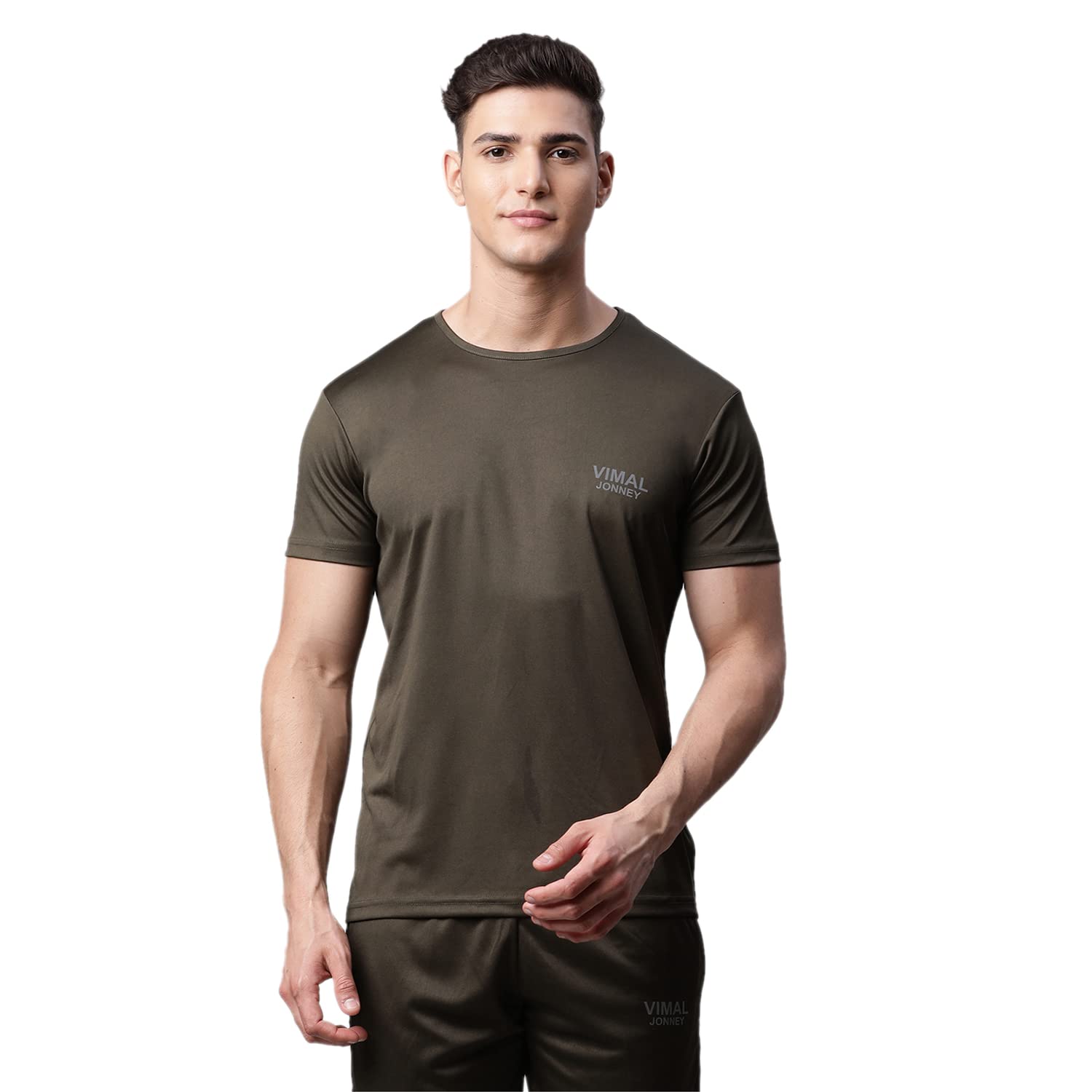 Mack Jonney Men Round Neck Polyster Regular Fit T-Shirt