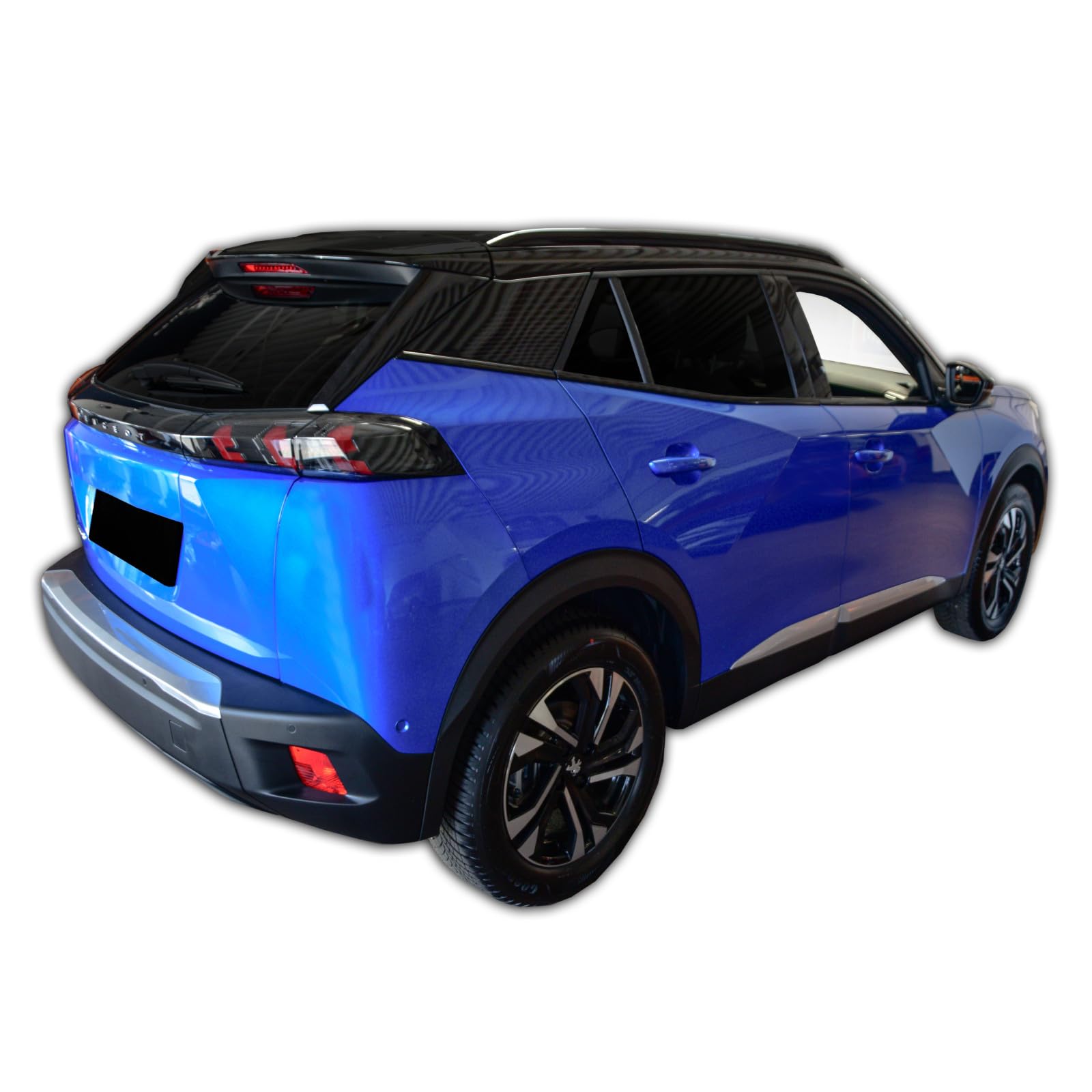 SCOUTT Vasca Bagagliaio per Peugeot 2008 Crossover Dal 2019 Piano Superiore, in TPE su Misura, Proteggi Baule con Bordo Alto 4 cm, Antiscivolo, Inodore