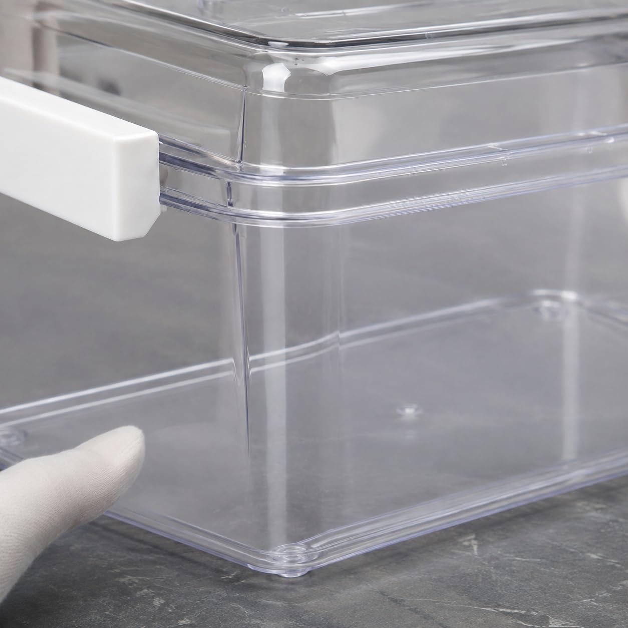 Terrario per Rettili Ventilato, 爬宠饲养冬眠箱大号, 41 * 26.5 * 25cm | Superficie atossica, Contenitore per mento, Osservazione animali, Per principianti