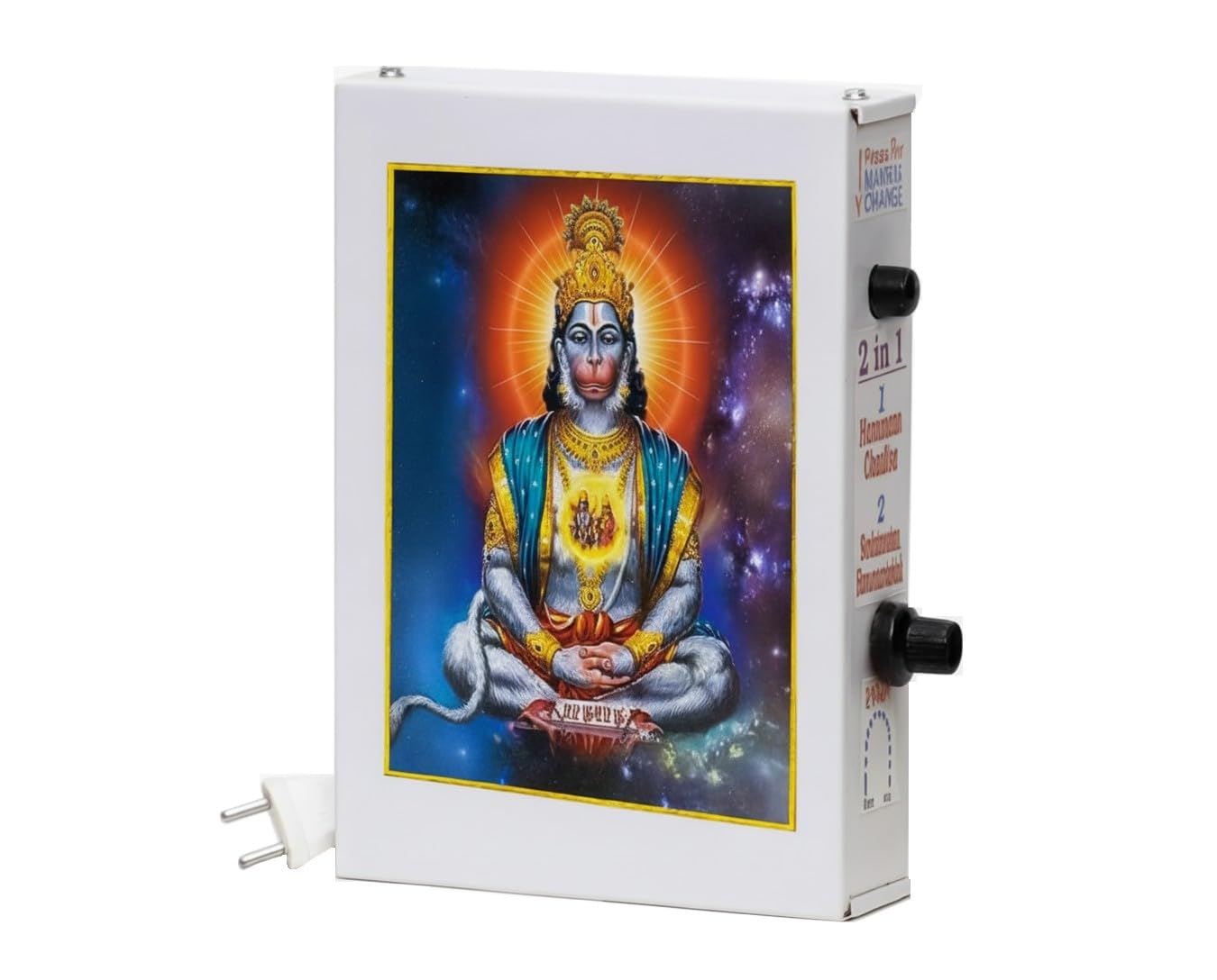 Hanuman Chalisa and Gayatri Mantra Chanting Machine Metal Box-image-43