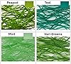 3oz Sticks Vitrigraph Glass Stringers for Landscapes, Florals, Nature Fused Glass (Vari-Greens) #4
