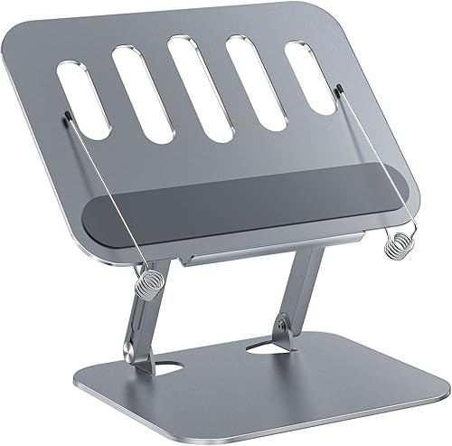 Soporte para libros de lectura, soporte de escritorio de aluminio para libros de texto, ajustable y plegable, también compatible con computadoras