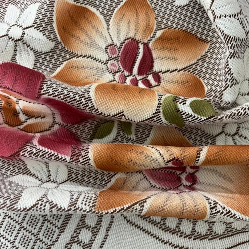 Image of Homerz Premium 'Surya Series' Sofa Cover | Stylish Sofa Protector | Net Fabric | Anti-Stain & Washable Slip Cover Exact Size Antislip (Exclusive Rust, 5 (3+2) Seater, Only Seat Cover)