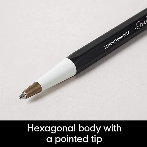Miniatura 5 de LEUCHTTURM1917 - Bolígrafo Drehgriffel (negro) - Bolígrafo con tinta azul real incluida