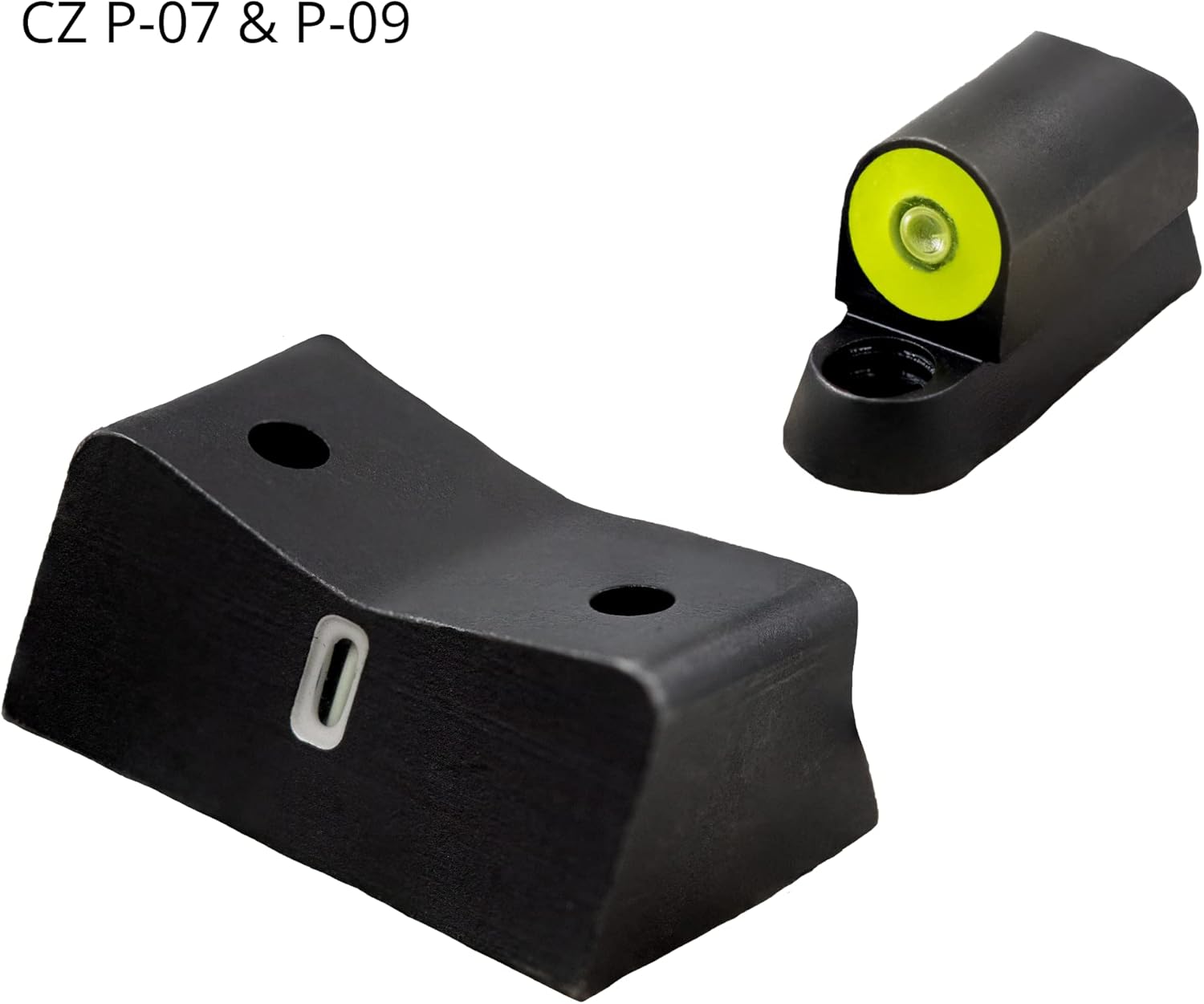 XS Sights DXT2 Big Dot Night Sight for CZ, Sig, HK Pistols, Front and Rear Glow in The Dark Tritium for Tactical Applications