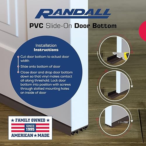 Miniatura 4 de Parte inferior de puerta deslizante de PVC  Parte inferior de plástico ajustable con tapa de goteo  3 pies (36 pulgadas)  para puertas de 1 34