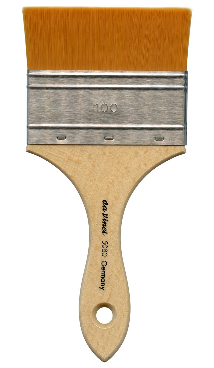 da Vinci Watercolor Series 5080 CosmoTop Spin Paint Brush, Wash Synthetic with Red Handle, Size 100 (5080-100)
