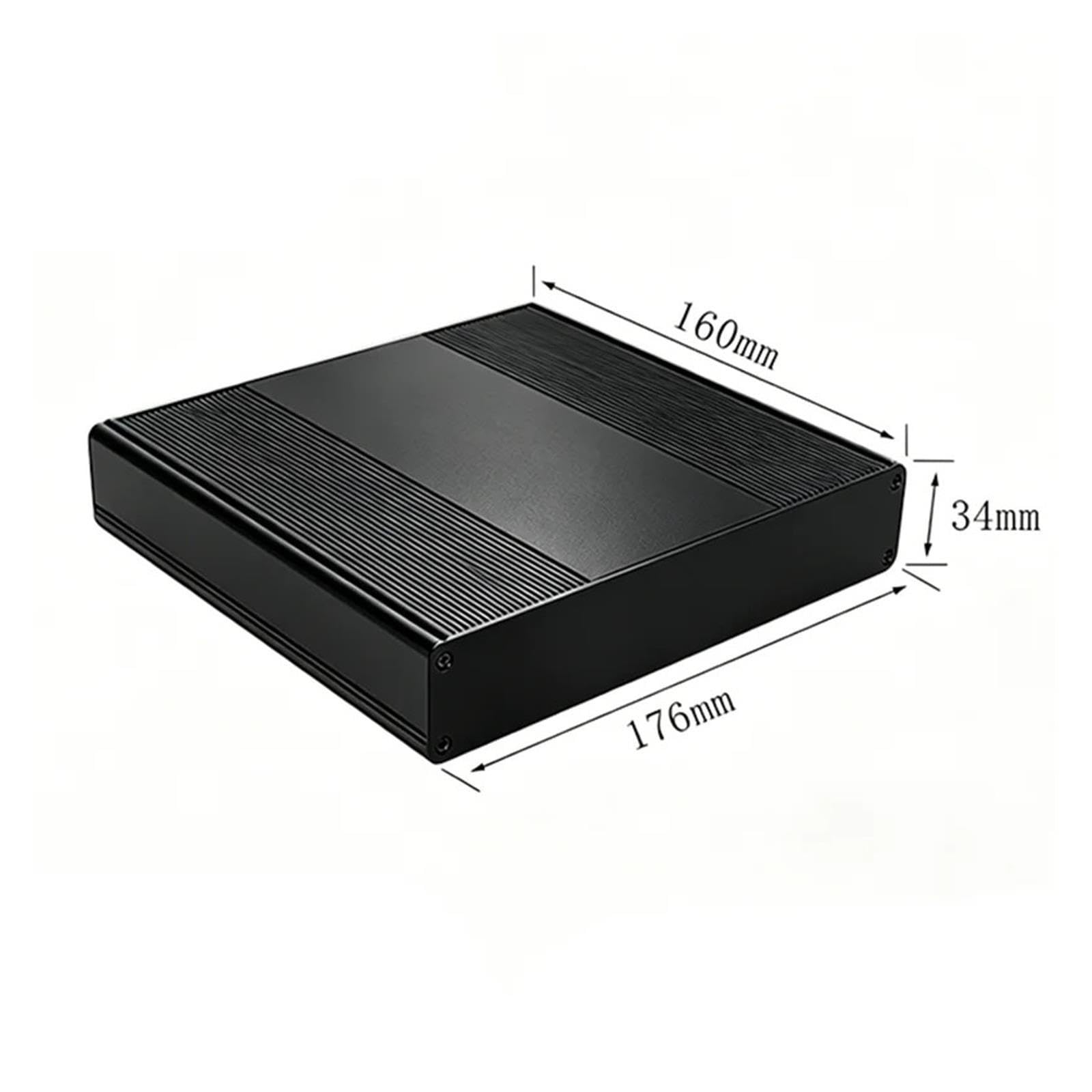 176×160×34 mm wasserdichtes Aluminiumgehäuse