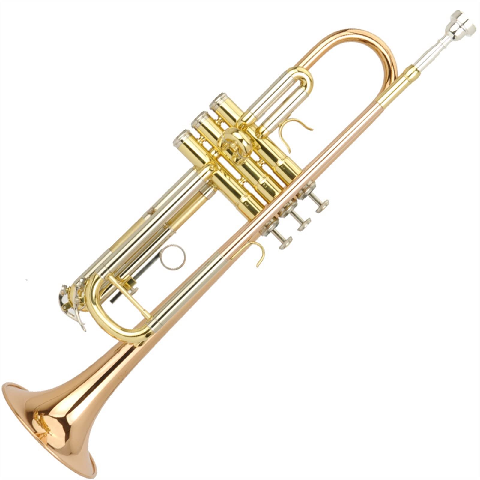 Trompeta principiante B-Flat Trumpet Phosphor Bronce Brown Trumpet Trumpet Professional Introducción Trompeta Latón
