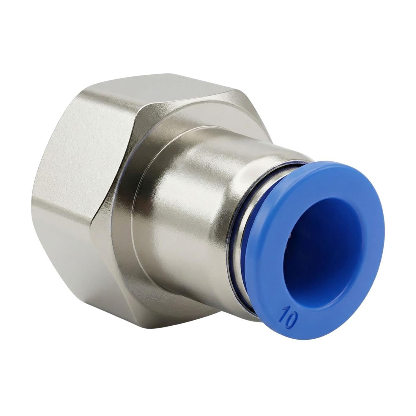 Lumonic 20x I Racor de conexión de manguera de PU con rosca hembra I 10mm*1/2inch I recto I Cierre rápido I Conector neumático I Conector de manguera I Aire comprimido