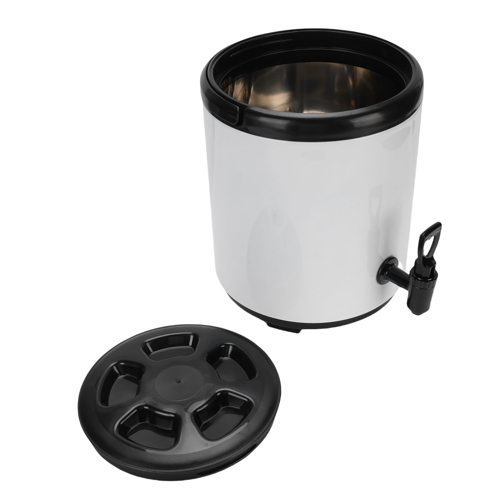 Ejoyous Distributore di Bevande Isolate da 6 Litri Distributore di Bevande Calde e Fredde in Acciaio Inossidabile 304 Portatile Latte Tè Succo Zuppa Server per Catering Feste Picnic Uso Commerciale