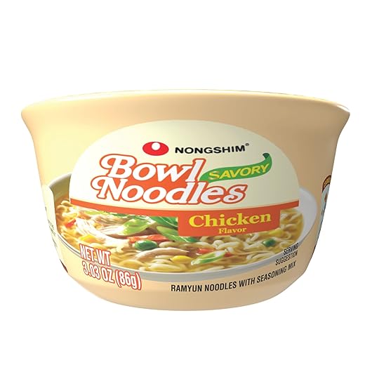 Nongshim Savory Chicken Noodle Bowl 12-Pack