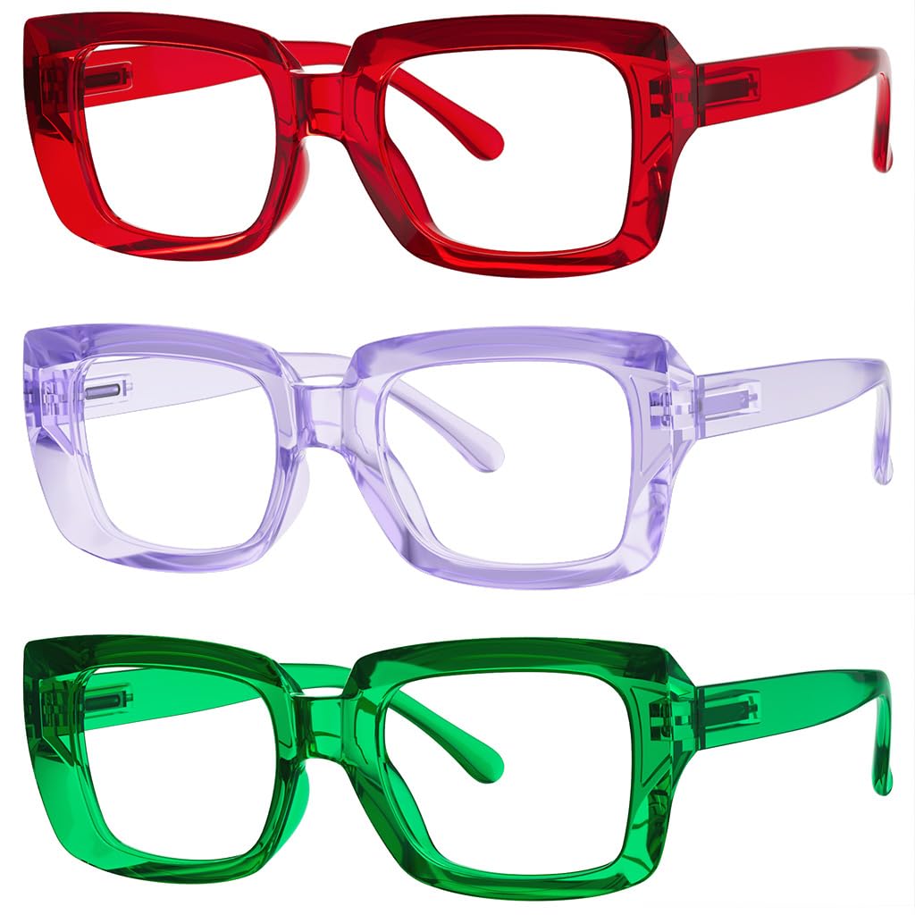 Eyekepper Reading Glasses for Women, 1.25 Readers, 3 Pack Stylish Cheaters