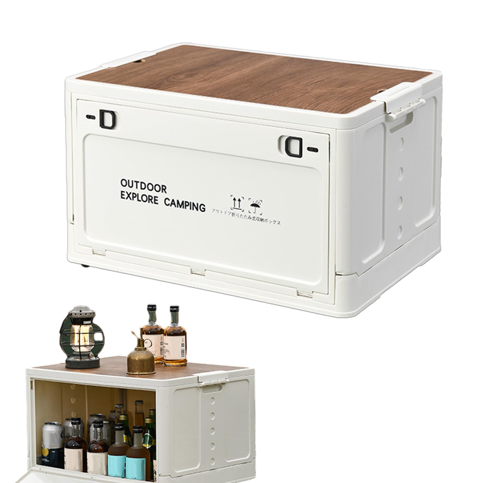 Camping Aufbewahrungsbox - Faltbare Outdoor Camping Aufbewahrungsbox | Faltbare Aufbewahrungsbox für Garage Organisation, Stapelboxen für Gartengeräte Conti