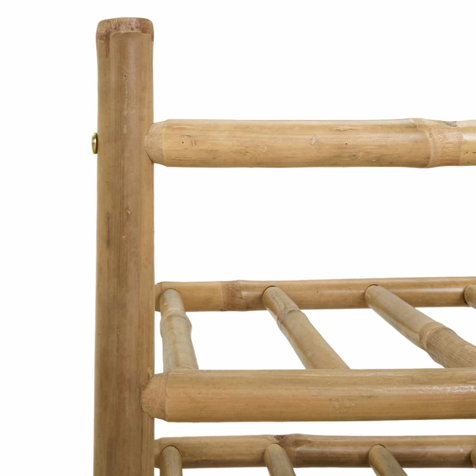 Étagère à vin en bambou 32,5 x 29,5 x 72 cm | Bambou naturel, construction facile, pour l'intérieur, facile d'entretien avec un chiffon