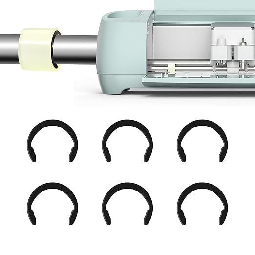 Rubber Roller Resolution complicable with Cricut Maker, Keep Rubber in Place with Retaining Rings Keep Rubber from Moving, Compatible with cricut Maker/Maker 3