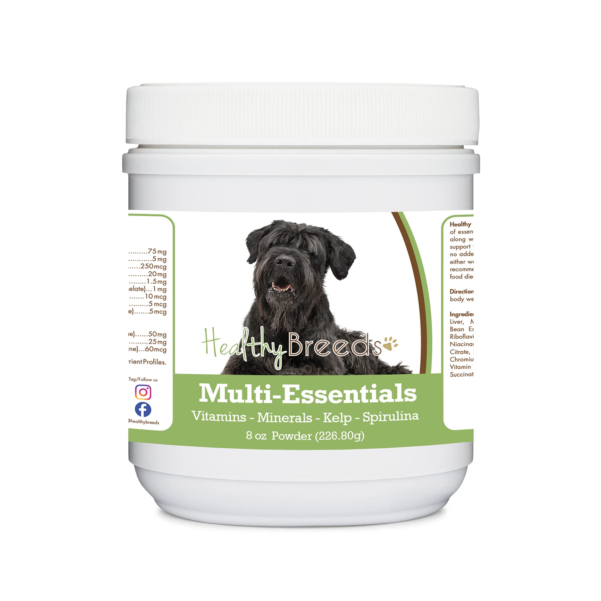 Healthy Breeds Black Russian Terrier Multi-Essentials Powder for Dogs - an Ideal Supplement of Vitamins, Minerals &amp; Antioxidants for Your Dog - 8 oz