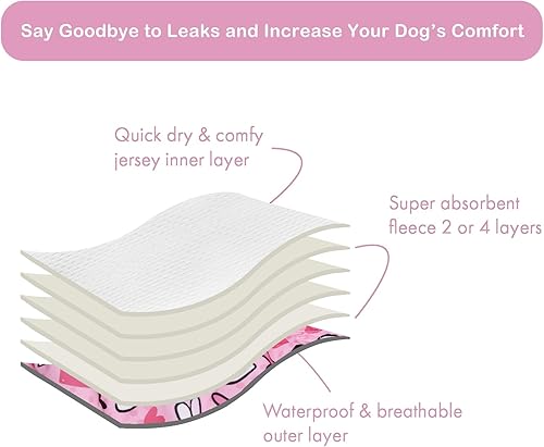 Miniatura 10 de CuteBone - Paquete de 3 unidades de pañales lavables y reutilizables para perras, de Halloween, D40S