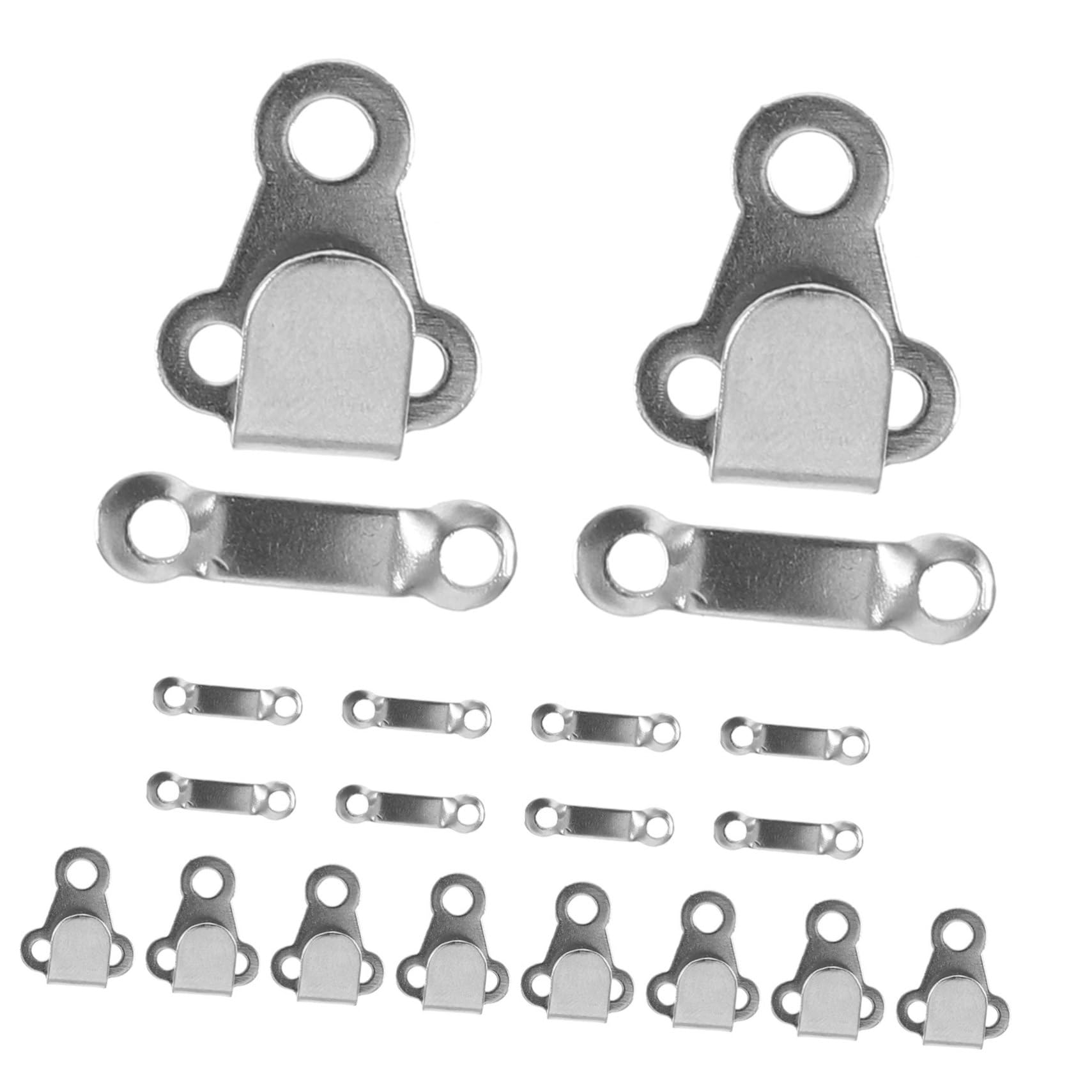 HAPINARY Pant Hooks 10 Pack Metal Clothing Hooks and Bar Set Vintage Sewing Hooks for Bras Corsets Underwear Coats Jeans