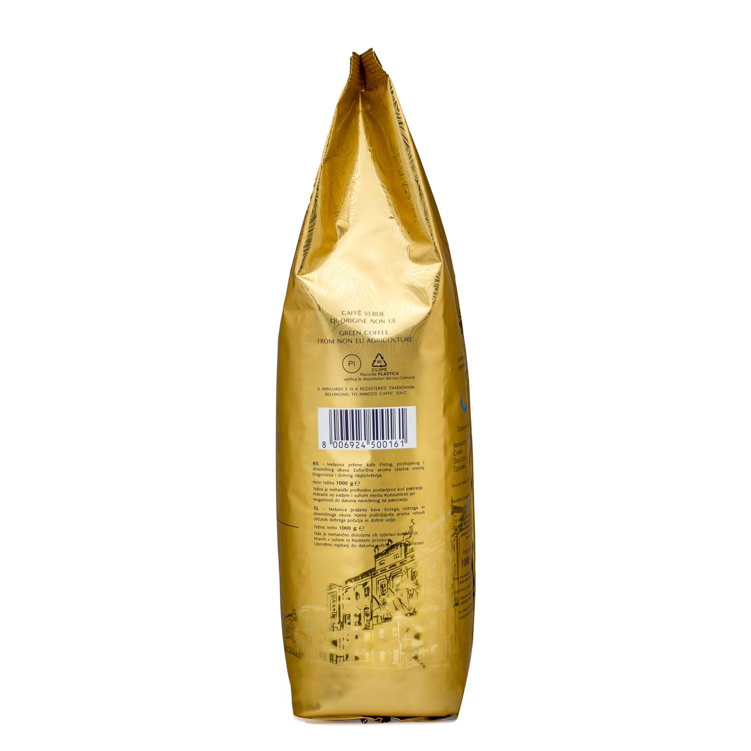 Amigos Coffee - Kawa ziarna Premium IL MINGARDI S - 6 opakowań po 1000g