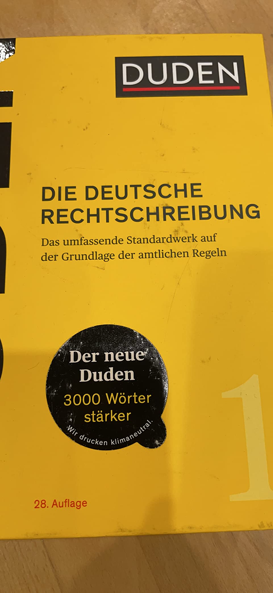 Lieferung zerstört den Duden