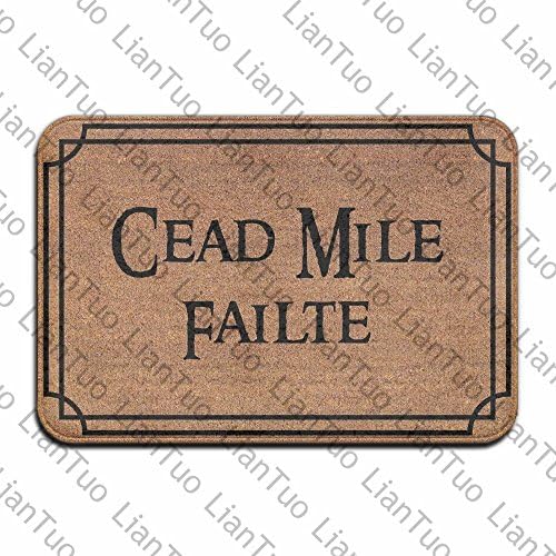 Cead Mile Failte Cool 15.7 X 23.6 in Absorbent Non Slip Floor Rug Carpet Door Mat