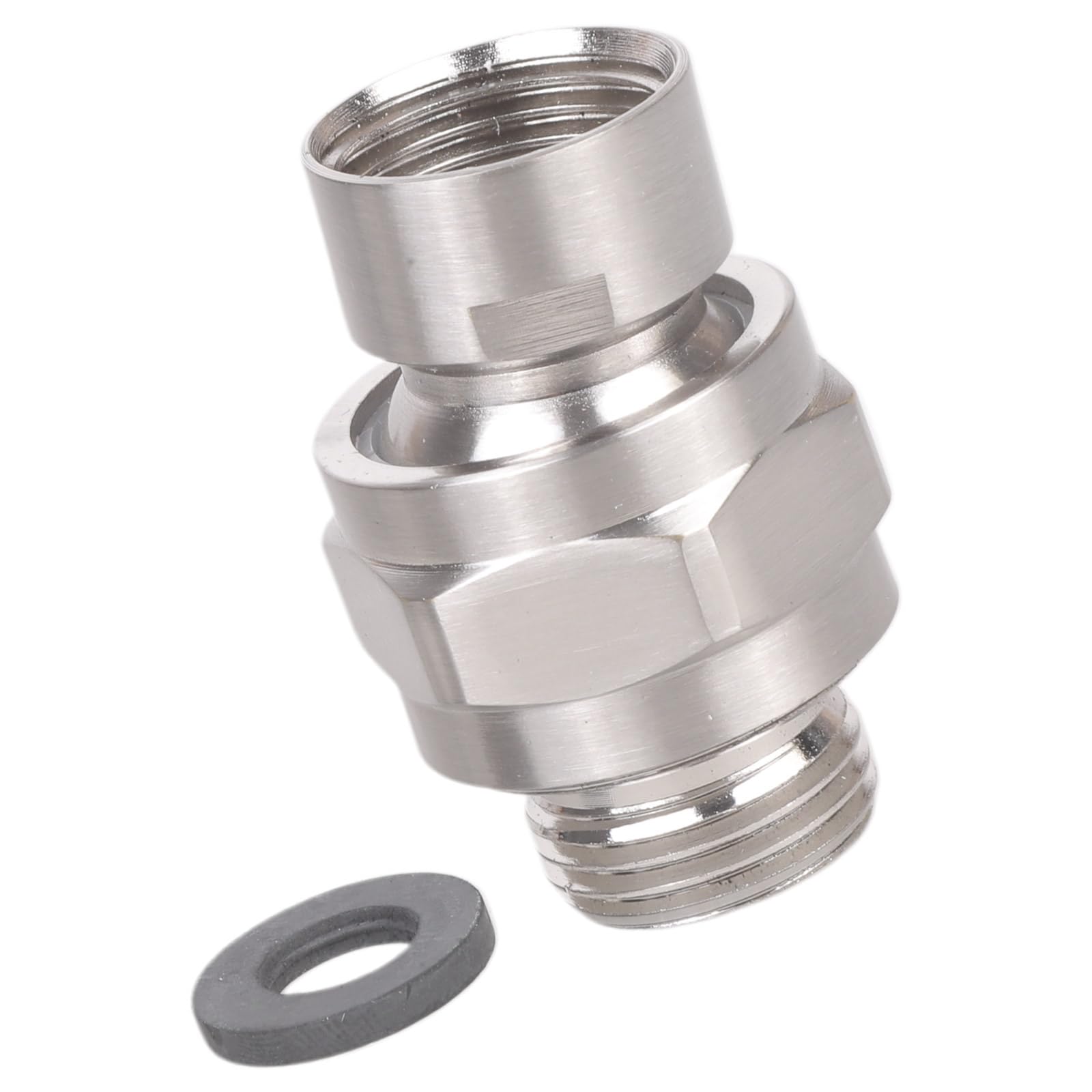 Brass Shower Arm Connector Rotates Ball Joint Shower Adapter for Easy Installation & Consistent Water Pressure Brass Arm