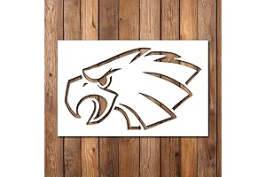 Eagle Head Stencil: Artistic Bird Stencils for Diverse Surfaces