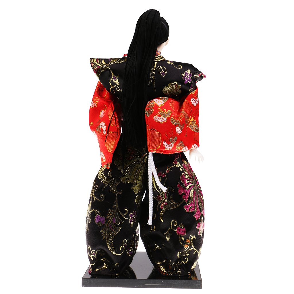 Muñeco Samurái Japonés Hecho a Mano, Muñeco Guerrero Humanoide, Traje de Brocado de Seda, Figura Oriental para Decoración, Regalo para El Hogar Y La O, # 3, Individual