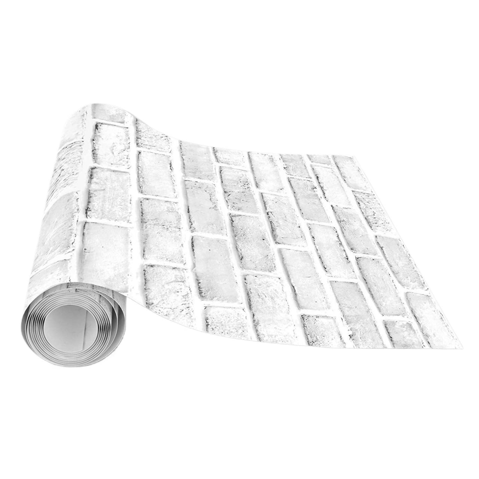 Papier peint autocollant brique pour relooker votre salon et décorer un dosseret de cuisine