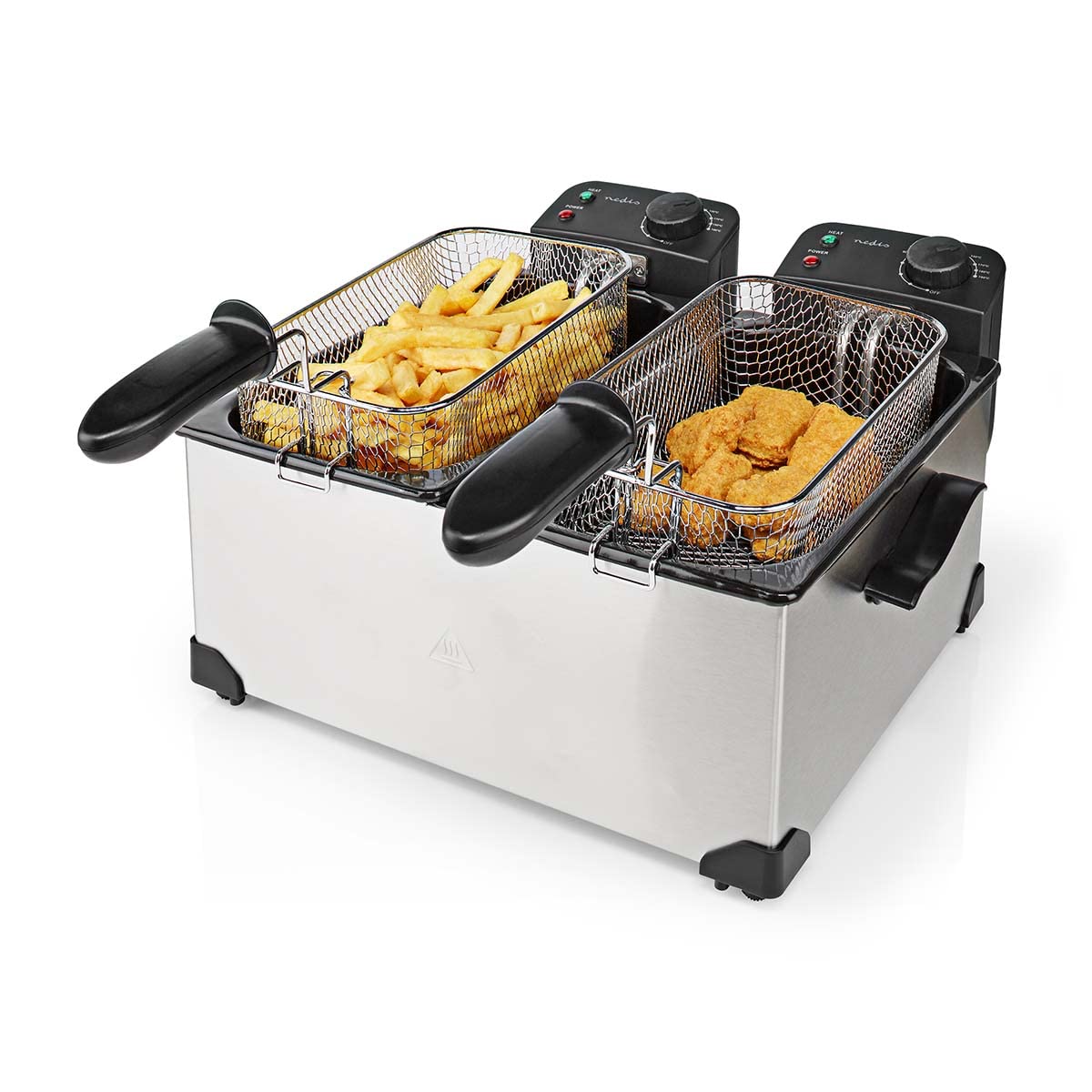 Nedis Oil Fryers | Collection volume: 2 x 3 l | 3600 W | 90 °C | 190 °C