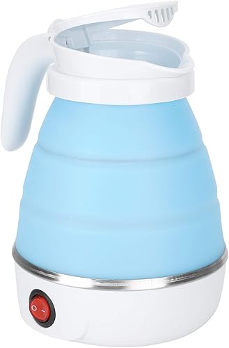 Miniatura 6 de Hervidor eléctrico pequeño Hervidor de viaje Caldera de agua plegable Hervidor de agua portátil de silicona para el hogar Hervidor eléctrico 400W
