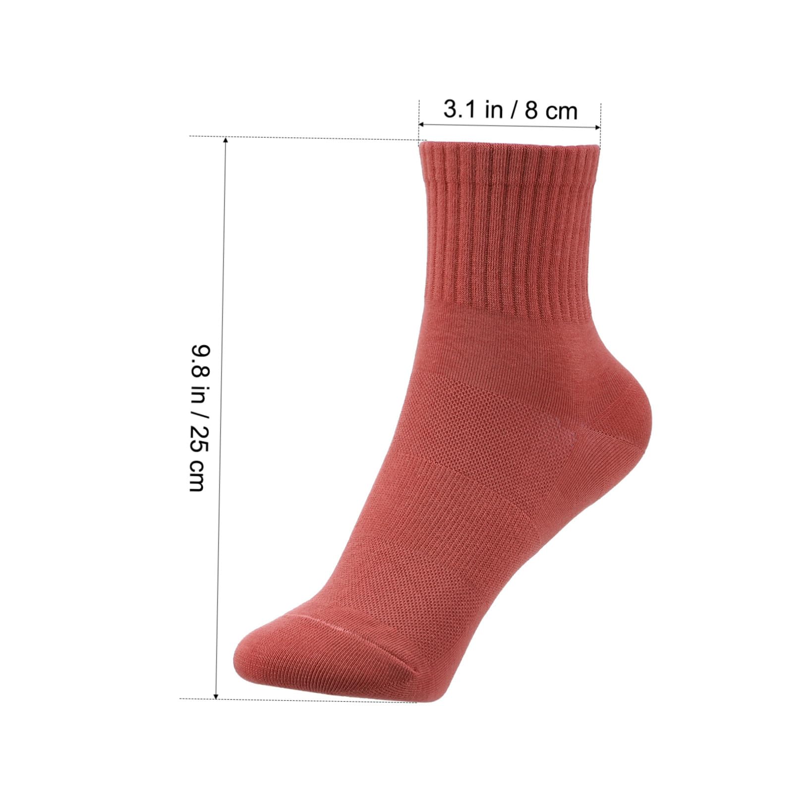 Hemobllo Calcetines de Algodón para Mujer, 10 Pares, Crew de Uso Diario | Paquete 10 Unidades, Banda Elástica, para Senderismo y Actividades Variadas