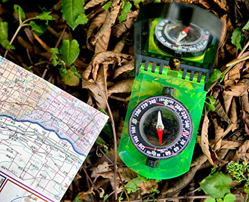 Brújula plegable AceCamp 3109 con espejo verde miniatura 2