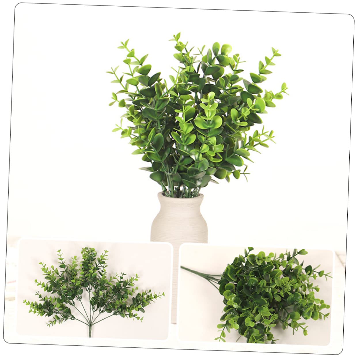 Alipis 8pezzi Eucalyptus Artificial Leaves Decorazioni Per Casa e Matrimonio Piante Fatte Premium Foglie Simulate Per Eventi e Feste Effetto Realistico Per Interni Ed Esterni