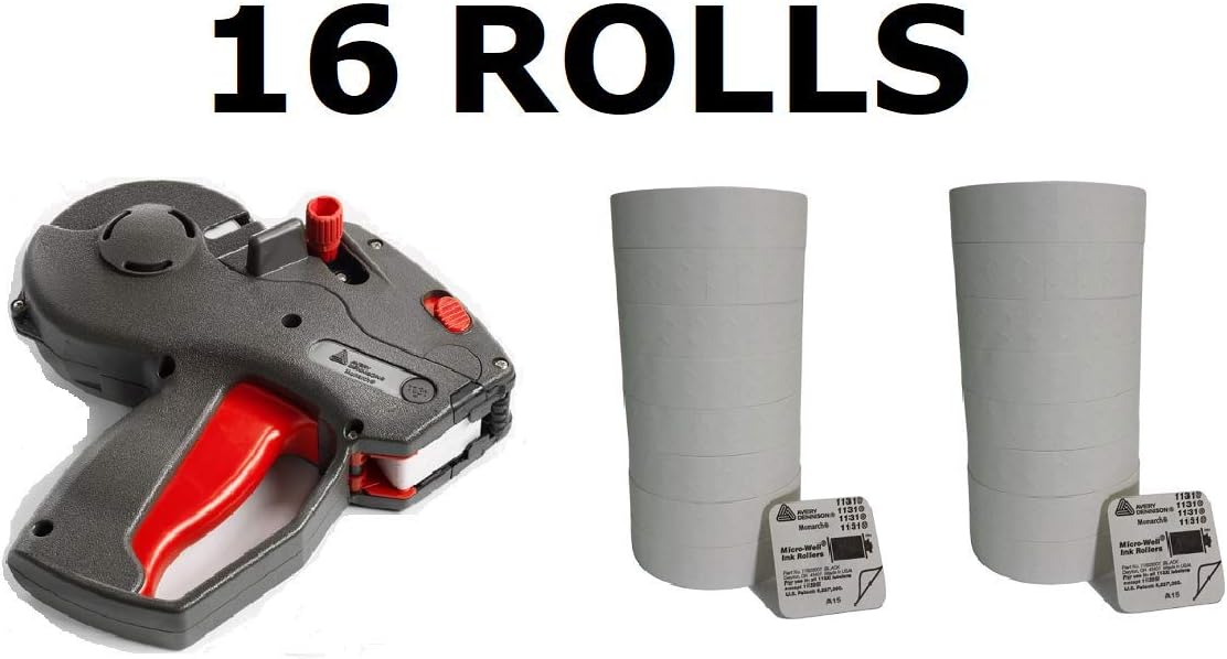 Monarch 1131 Price Gun Including Labels (White, 2 Sleeves 16 Rolls)