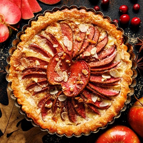 Abaigeal 2 Pcs Pie Dish with Nonstick Coating, 9 Inch Cake Tin with Removable Bottom Round Carbon Steel Tart Tins,24 cm Fluted Round Tart Quiche Pie Pans, Carbon Steel Baking Pan Dish - Image 6