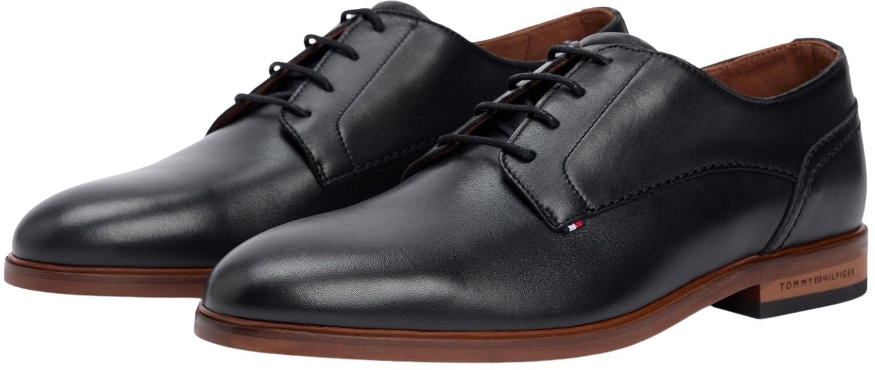 Tommy Hilfiger Hilfiger Leather Dress Shoe Fm0fm05777, Scarpe Derby Uomo