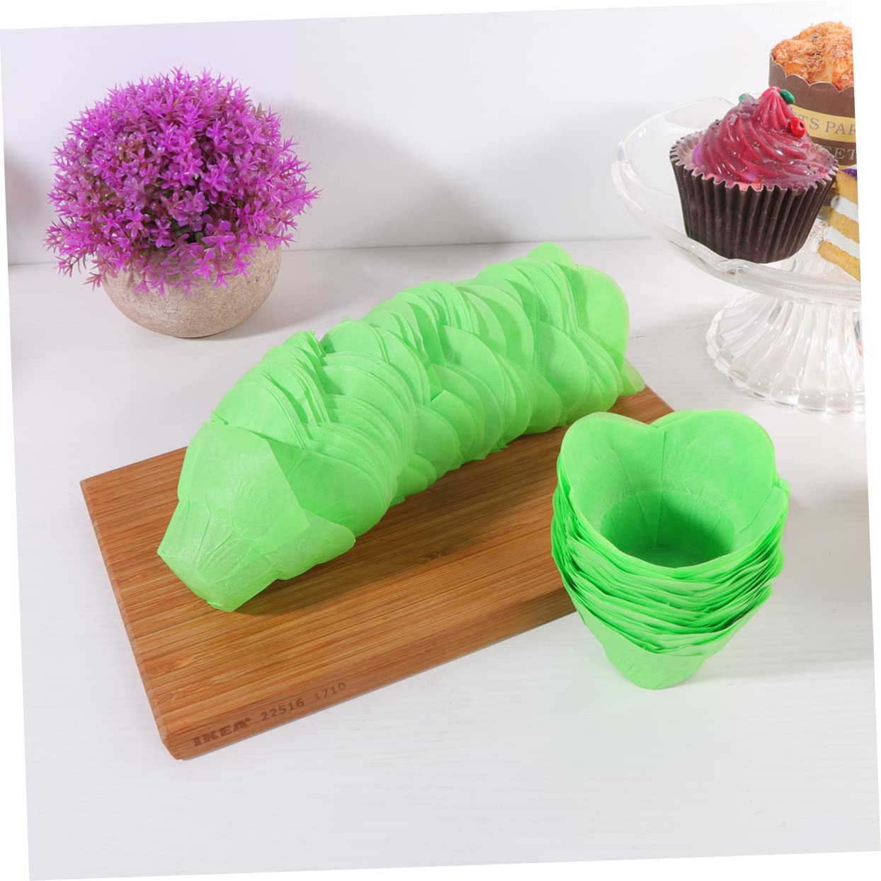 Amosfun 300 Pcs Moules À Muffins En Papier Mini Gobelets En Papier Pour Bonbons Doublure De Coupe De Gâteau En Tasse De Cuisson Doublure De Cupcake Mini De Muffins