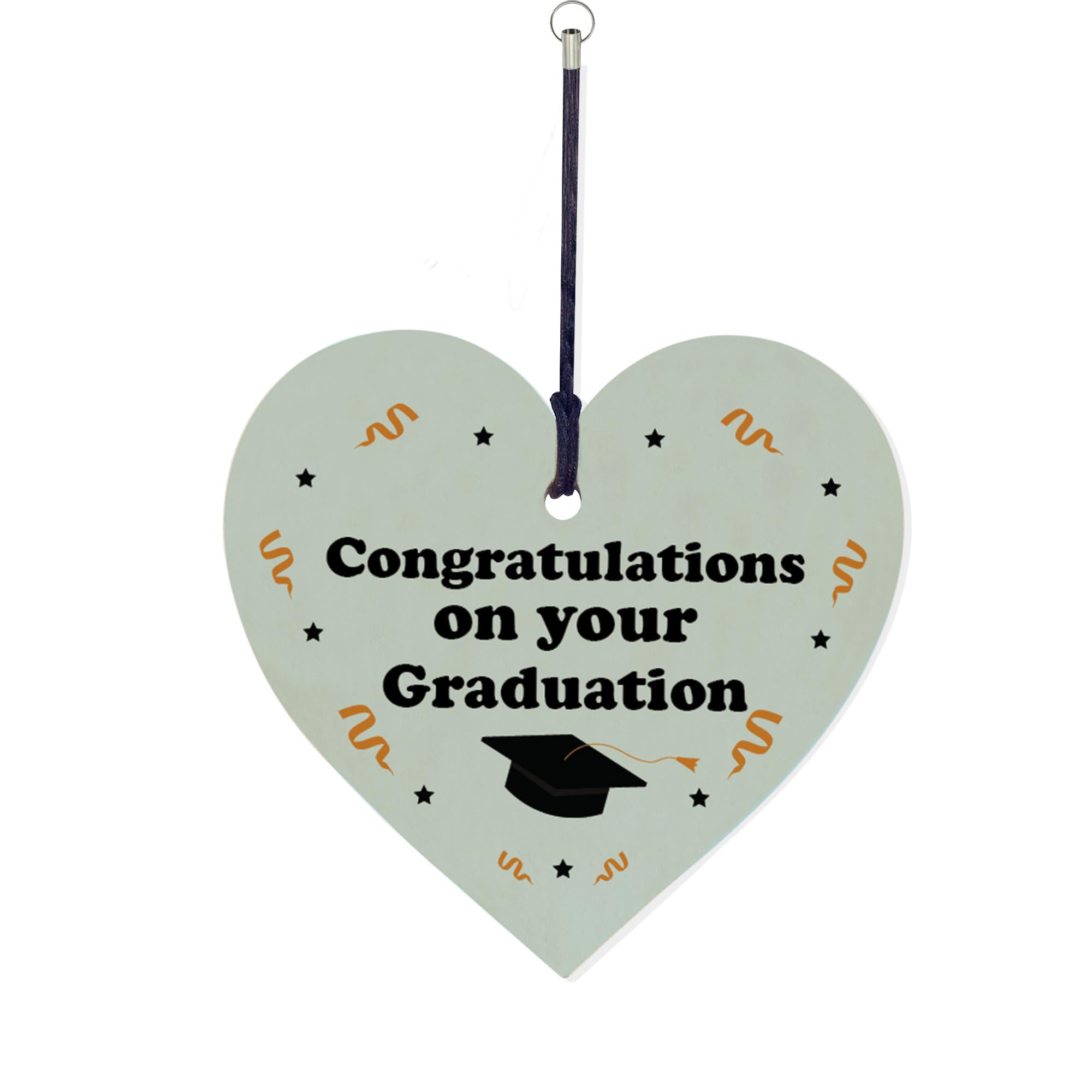 RED OCEAN Congratulations On Your Graduation Gift Wood Keyring Daughter Son Graduation Gift Friendship Gift Keepsake