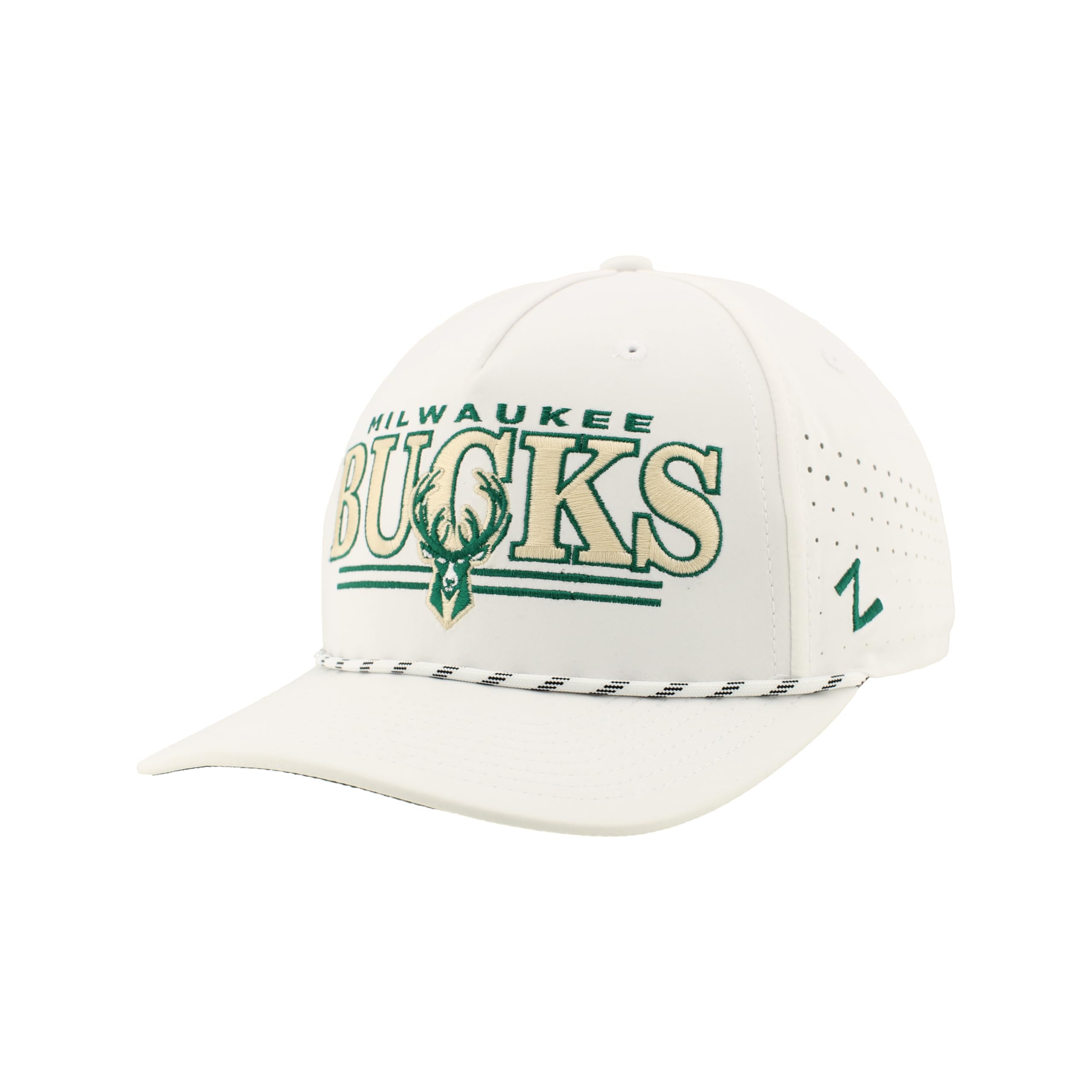 ZHATS NBA Officially Licensed Rope Hat Snapback Performance Regalia White