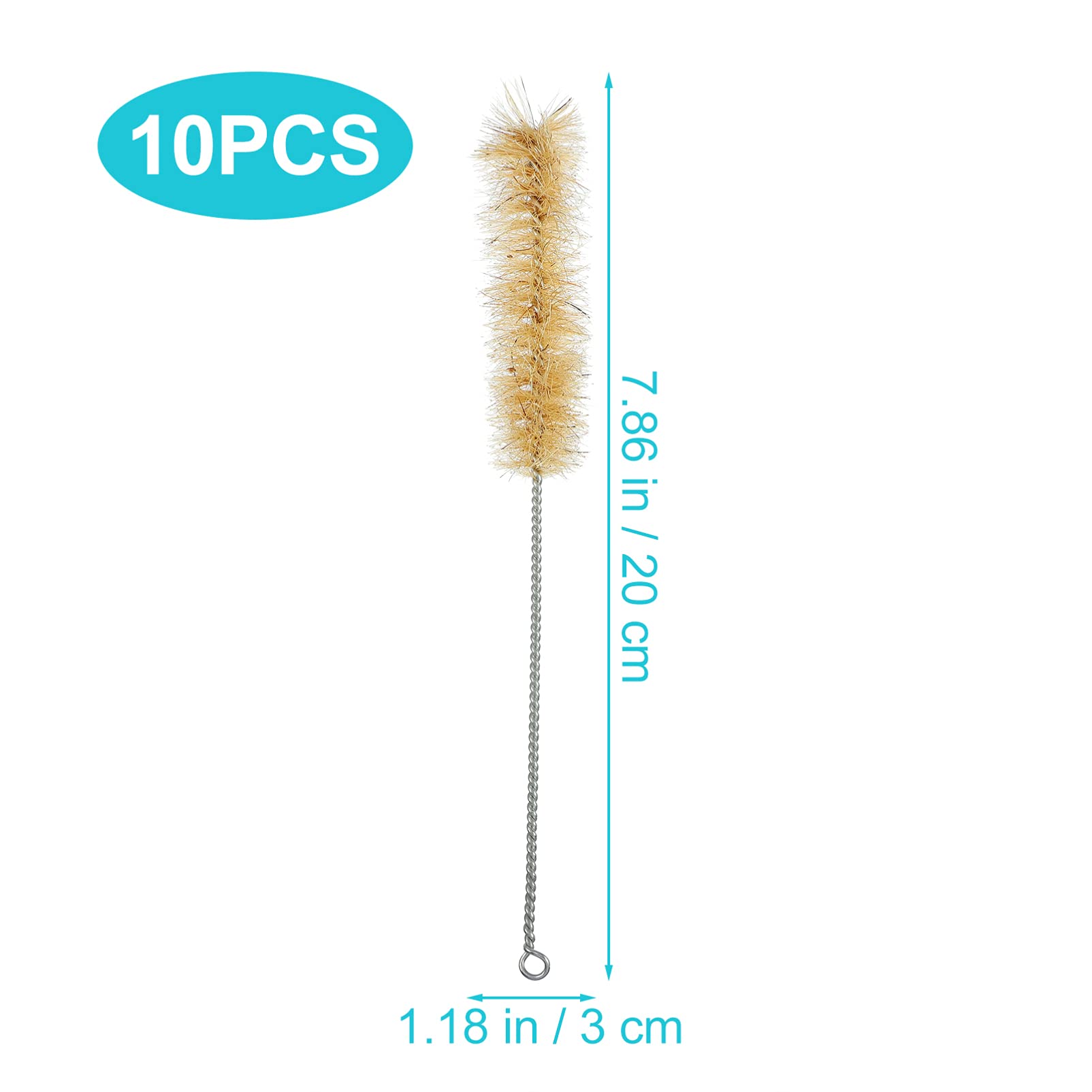 Healeved Nylon Tube Cleaner Brush Set Multifunctional Cleaning Brush for Tube Bottle Straw Glass Test Tube Brush