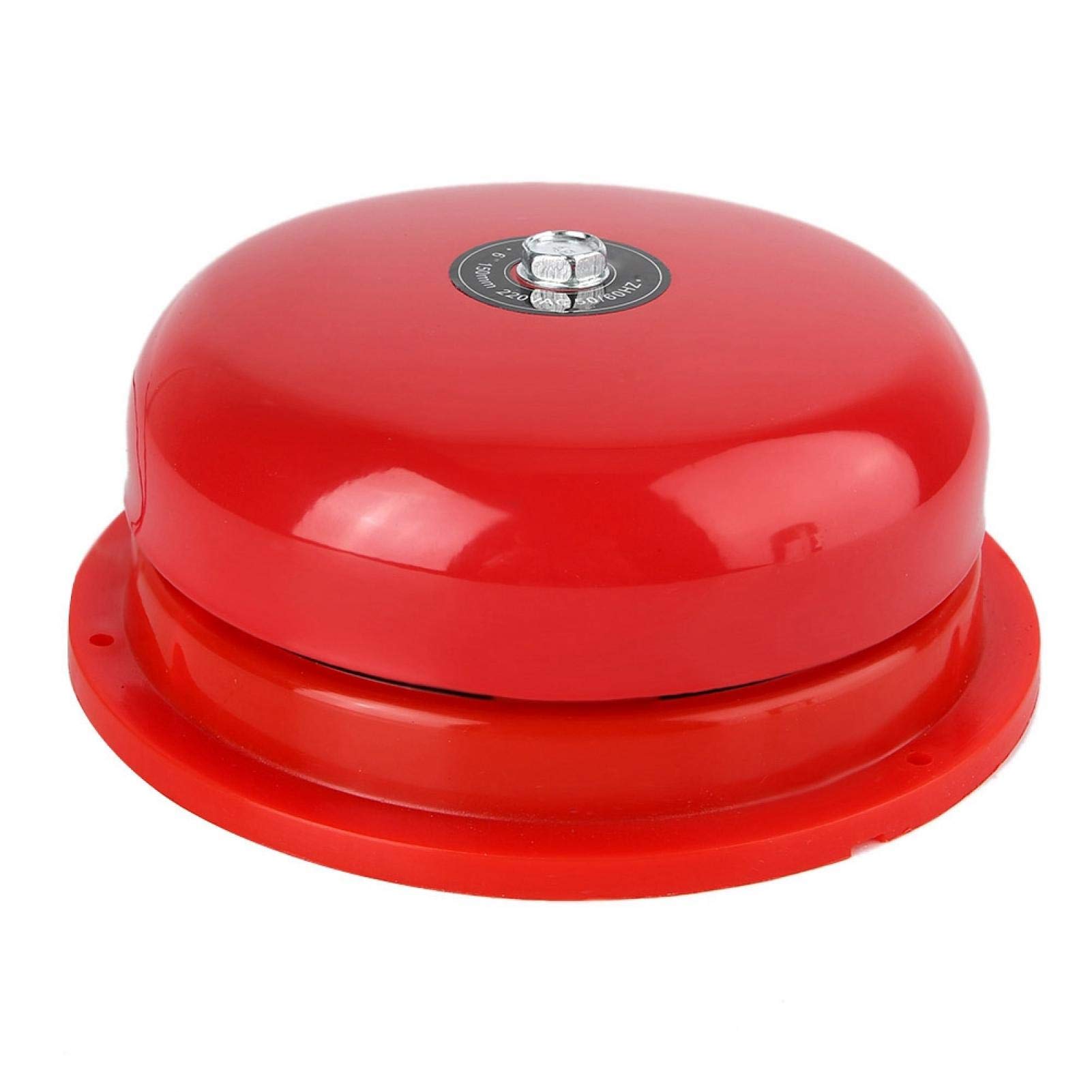 FocketyInternal Strike Alarm Bell, Stainless Steel Fire Alarm Bell Security Bell Electric Alarm Bell, for School Station(220V)