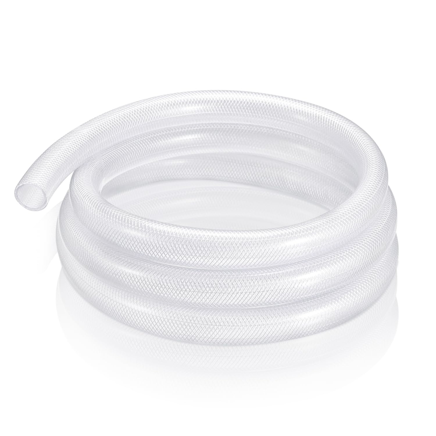 1-1/4" ID x 1-5/8" Od x 10 ft Braided Tube Reinforced Vinyl Hose