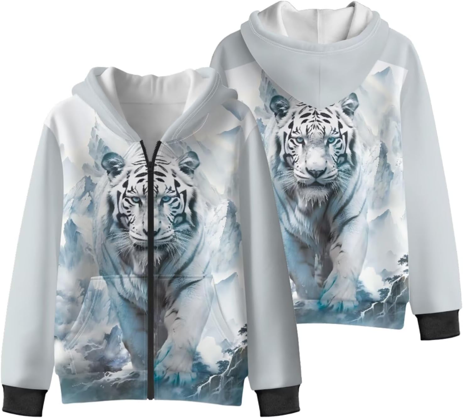 Cute Hoodie for Girls Zip Up Sweatshirts for Teen Girls Winter Jackets for School Kawaii Clothes with Pockets 6-16