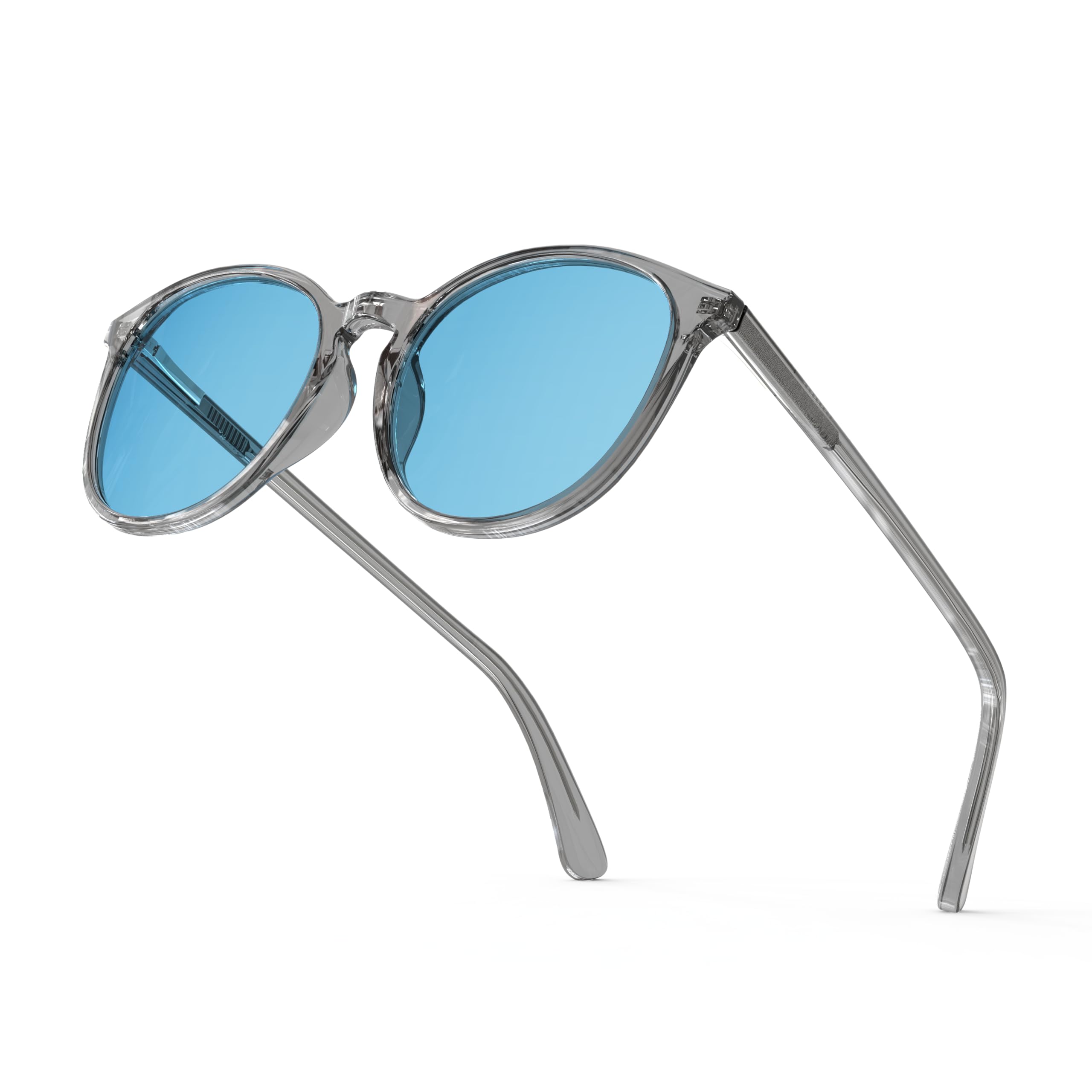 Bloomoak Z blau getönte Brille bei Stroboskoplicht-Empfindlichkeit, für Konzerte, LED-Licht, Bildschirmflimmern und Lichtempfindlichkeit