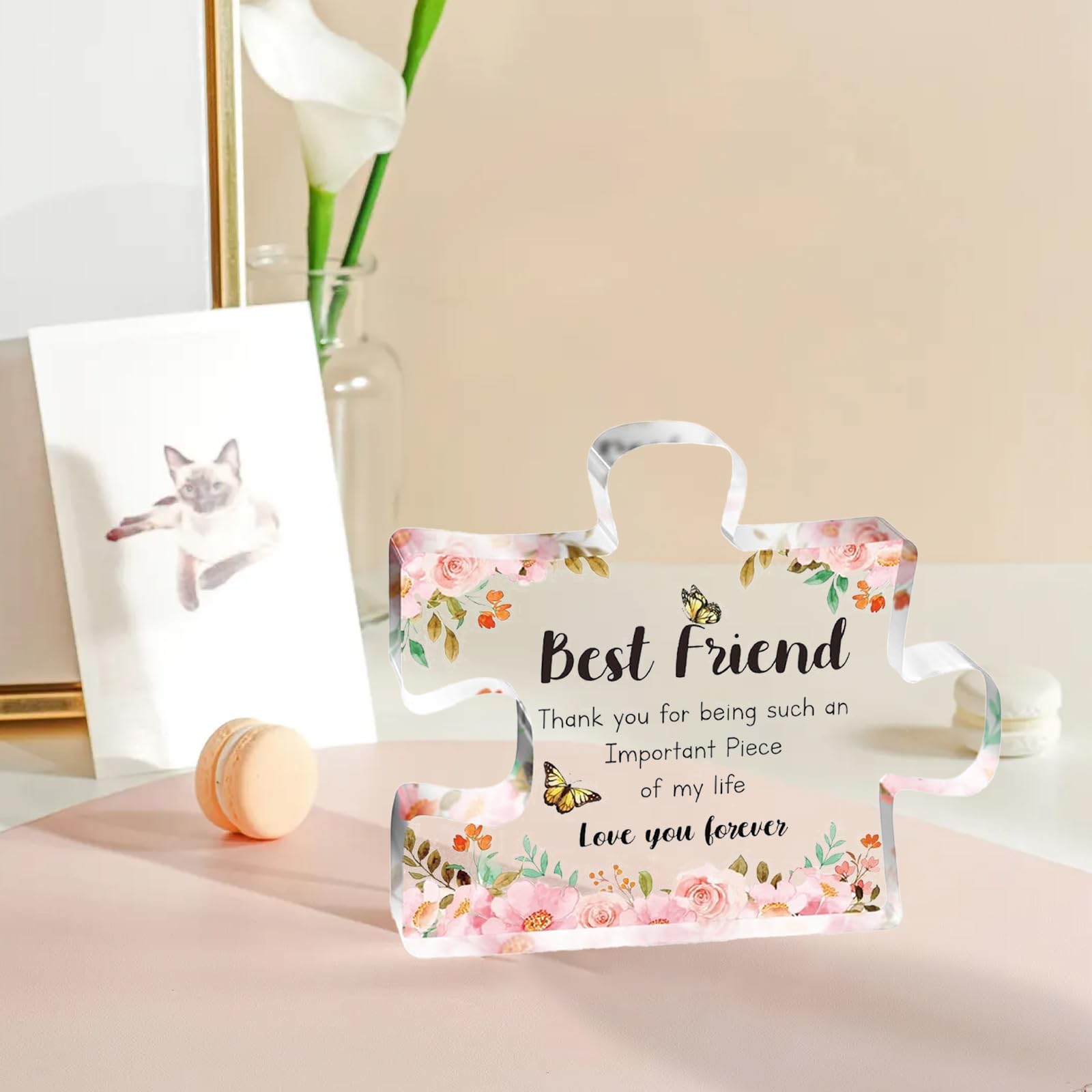 Décor De Table En Acrylique Pour Femme, Cadeaux D'anniversaire, Décoration De Bureau, Papillon, Souvenir De Navire, Ami, Femme